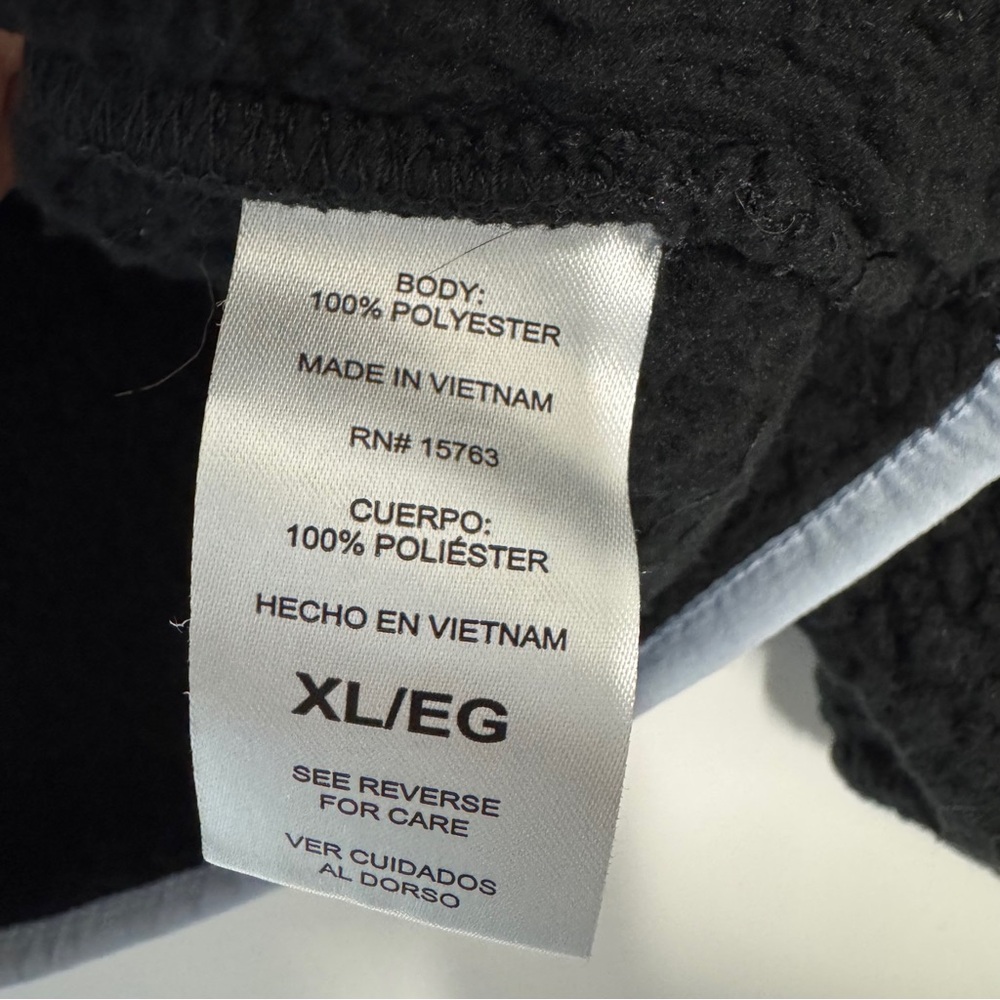 Champion Women’s Black Sherpa Fleece‎ Quarter Zip Pullover Sweater Size XL - Picture 7 of 10